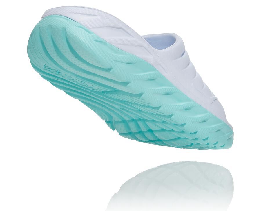 Hoka One One Badesandaler Dame - Ora Porno - Hvide/Blå - 275189CZD